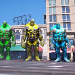 GTA 5 Mods 5 Titan Lava God BIG Size AddOnPed