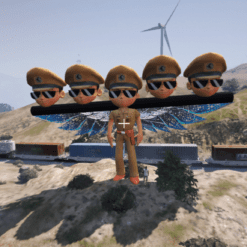 GTA 5 Mods 5 Headed Little Singham Giant