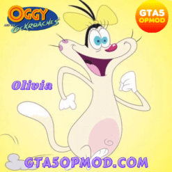 GTA 5 Mods Olivia Addon Ped in Oggy and the Cockroaches