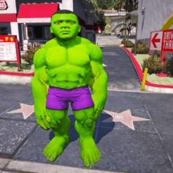 GTA 5 Mods Hulk Franklin Addon Ped