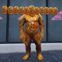 GTA 5 Mods Lava Mutant 10 Head in Ropehero Addon Ped