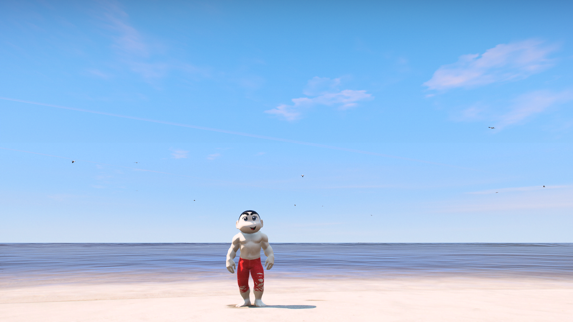 GTA 5 Mods Muscle Shinchan Kid Addon Ped