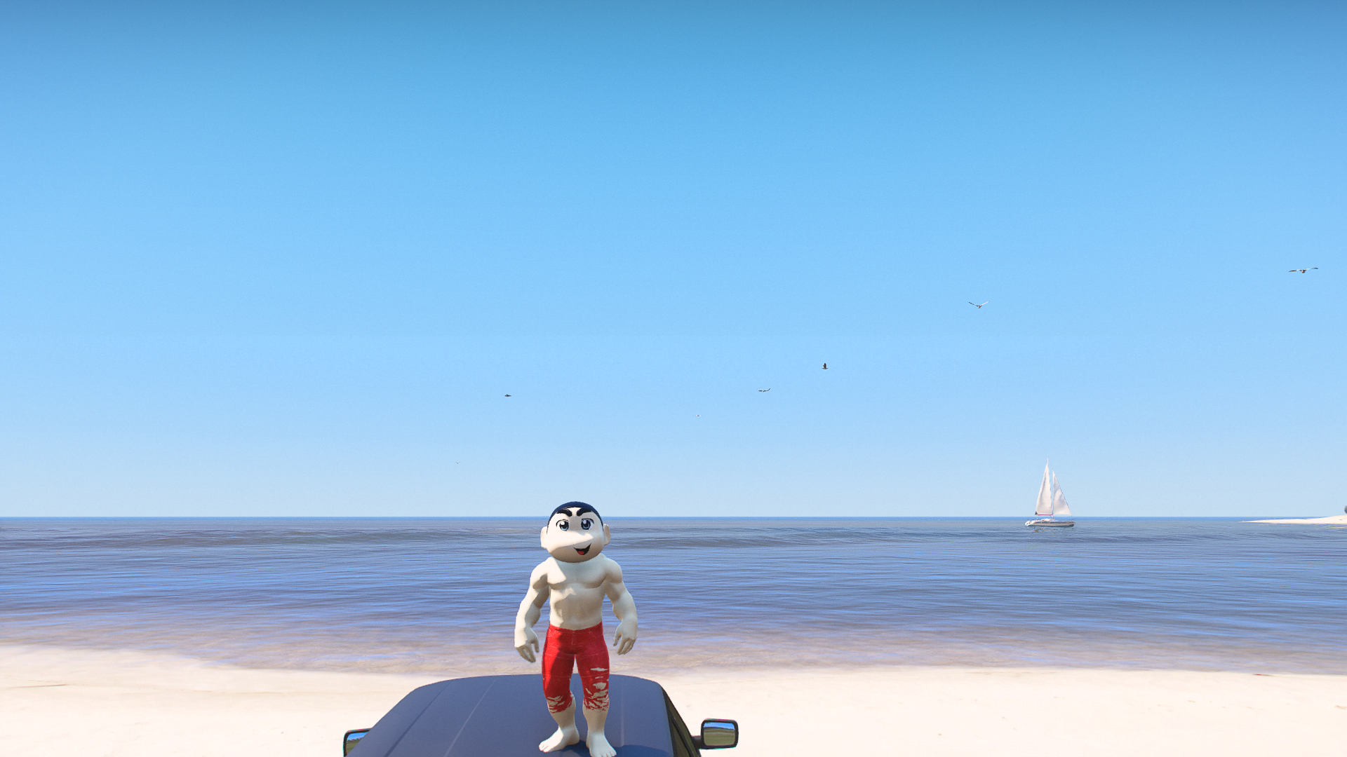 GTA 5 Mods Muscle Shinchan Kid Addon Ped