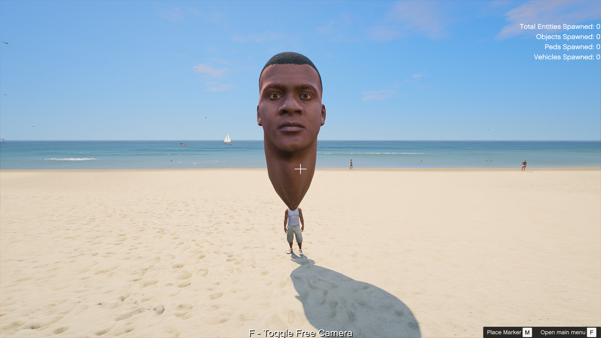 GTA 5 Mods Franklin Big Head Addon Ped (V3)