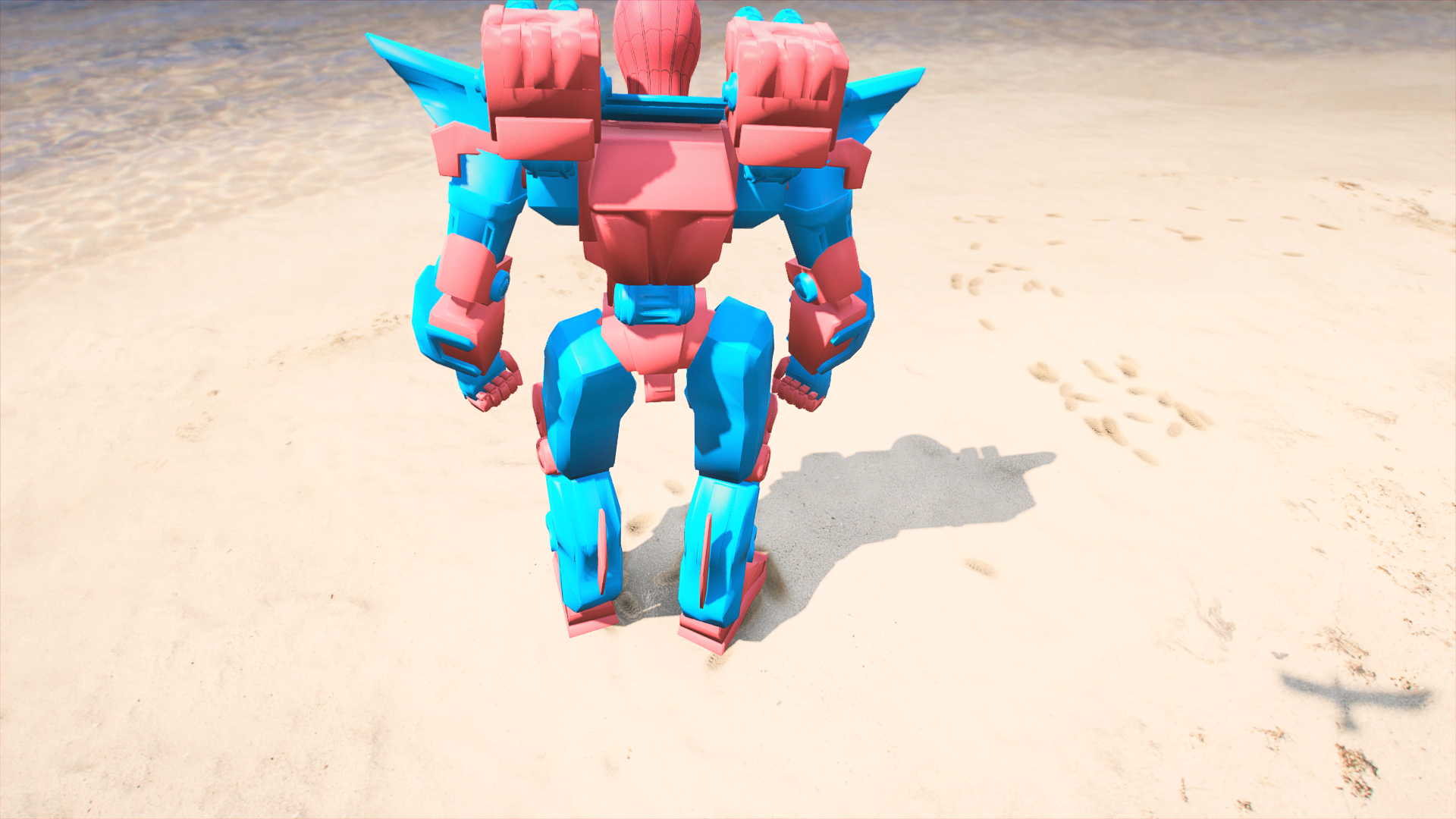 GTA 5 Mods Spiderman Robot Addon Ped (Lv6)