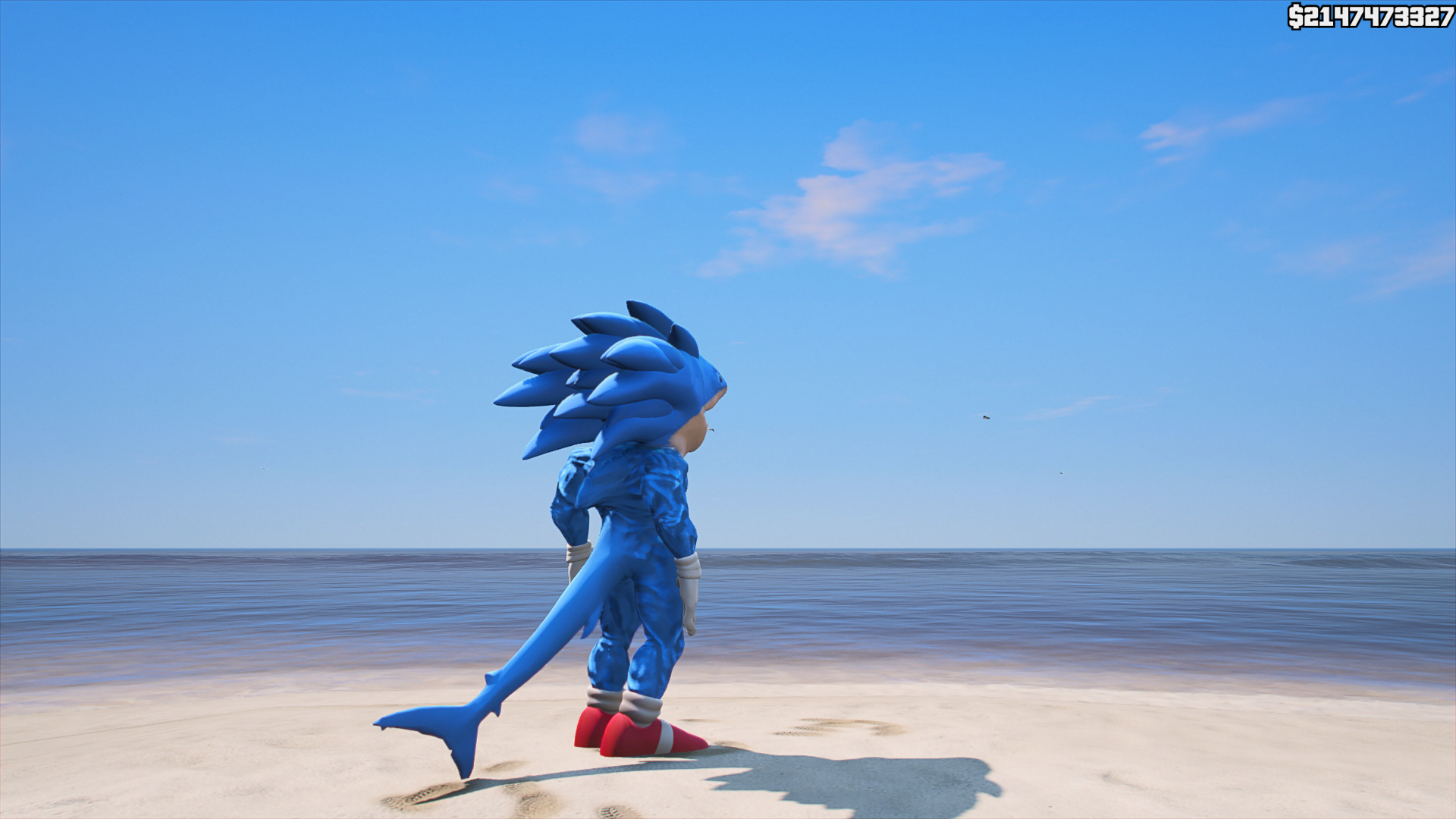 GTA 5 Mods Shark Sonic Addon Ped (V5)