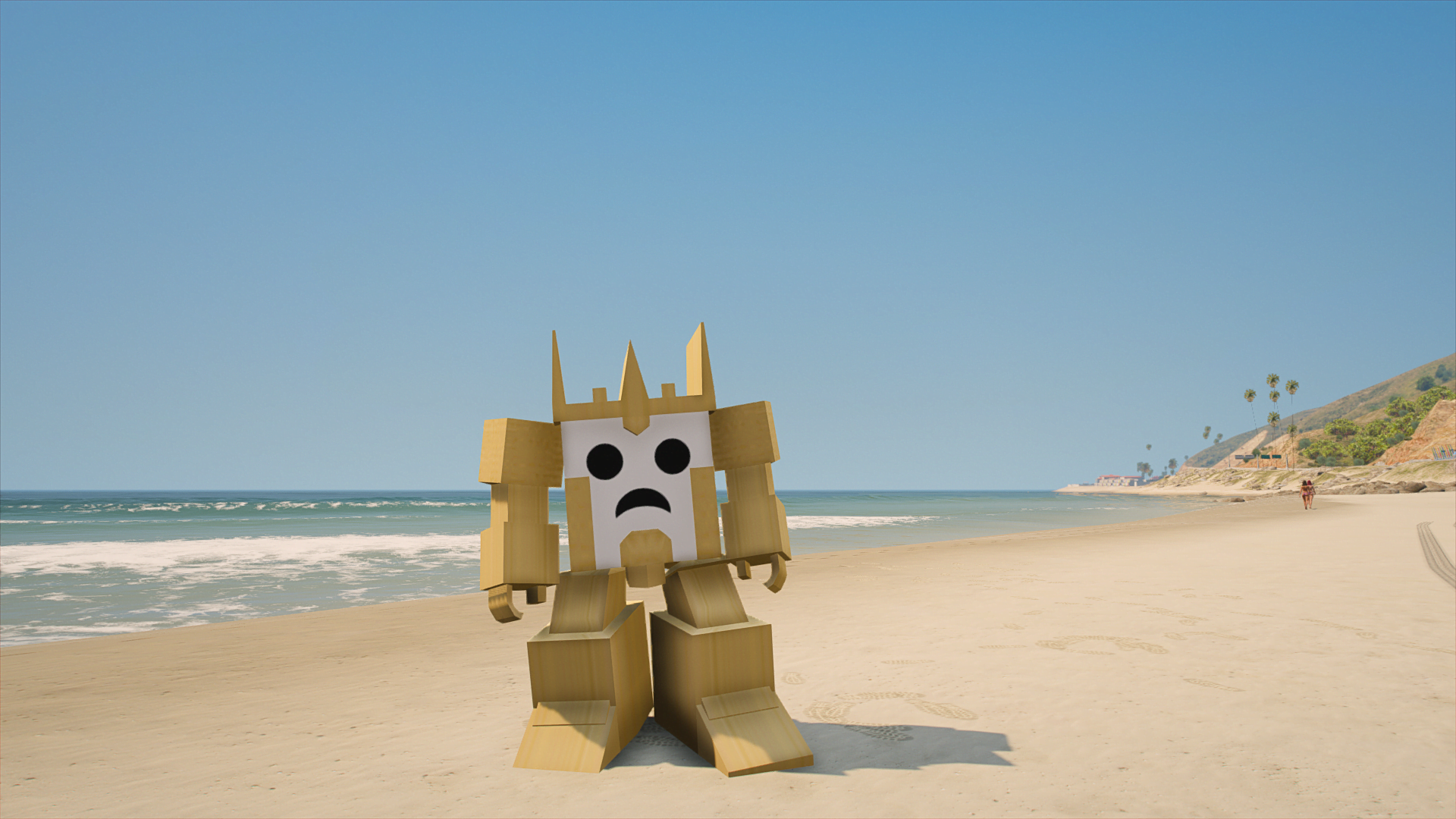 GTA 5 Mods Cardboard Robot Addon Ped