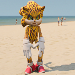 GTA 5 Mods Tiger Sonic Addon Ped