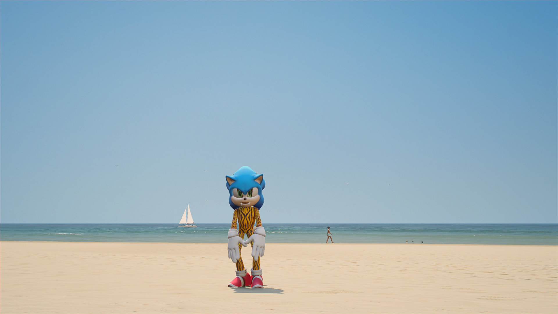 GTA 5 Mods Tiger Sonic Addon Ped