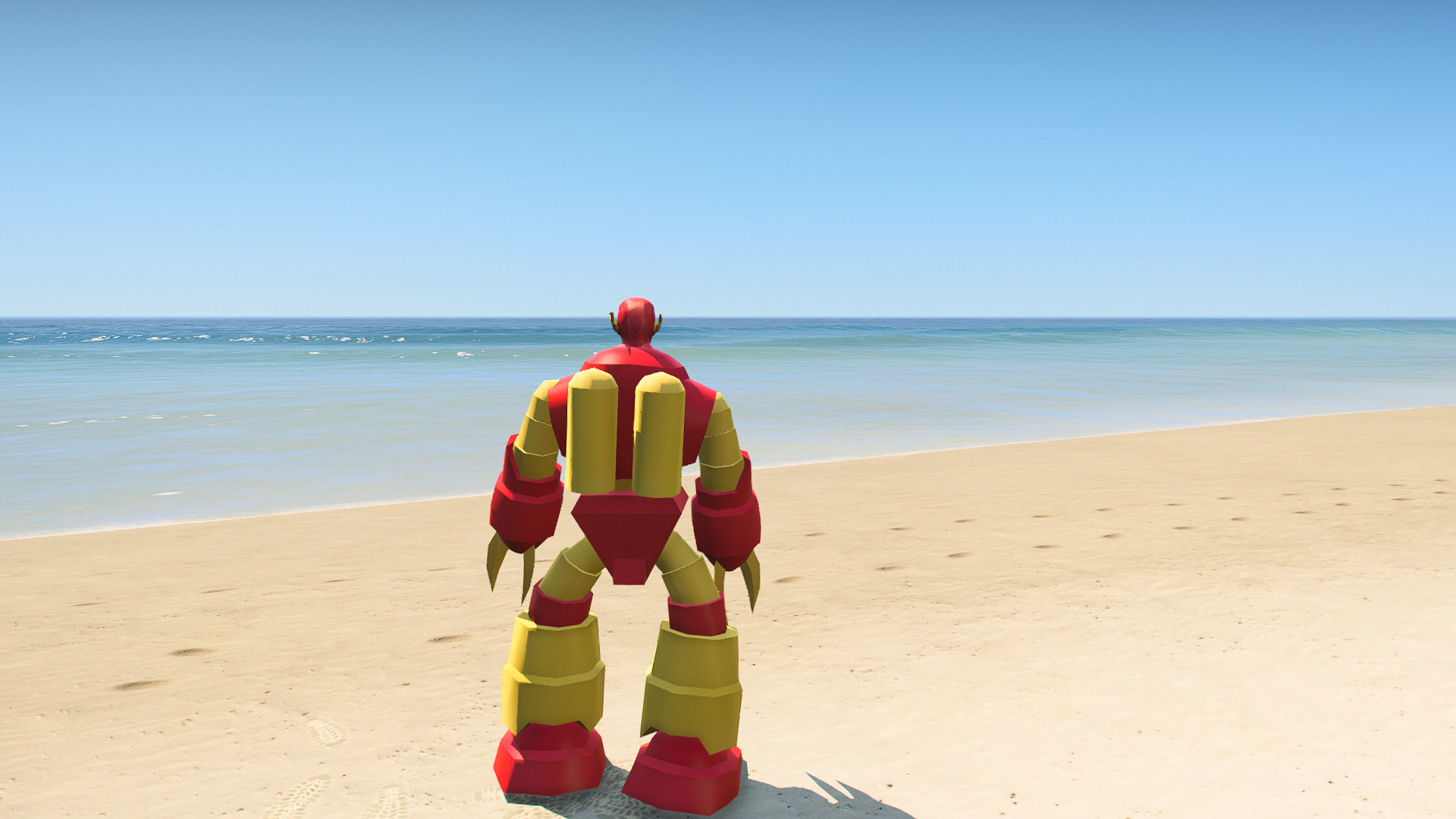 GTA 5 Mods Robot Flash Addon Ped