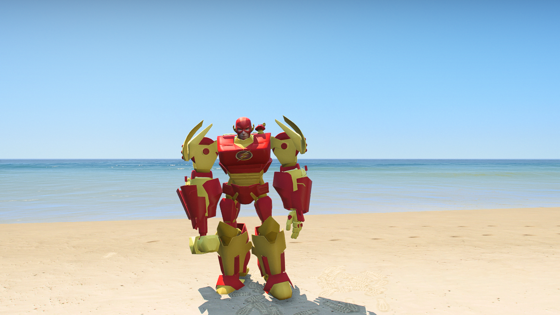 GTA 5 Mods Robot Flash Addon Ped