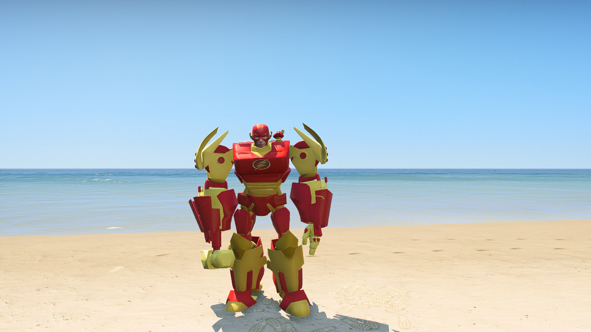 GTA 5 Mods Robot Flash Addon Ped