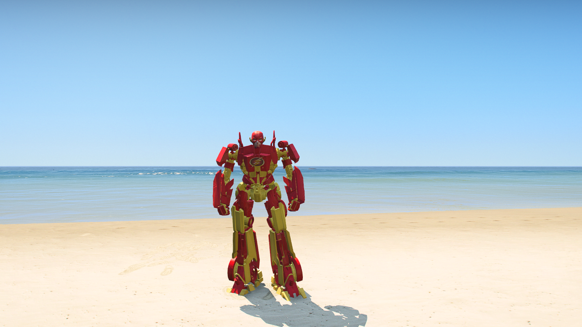 GTA 5 Mods Robot Flash Addon Ped