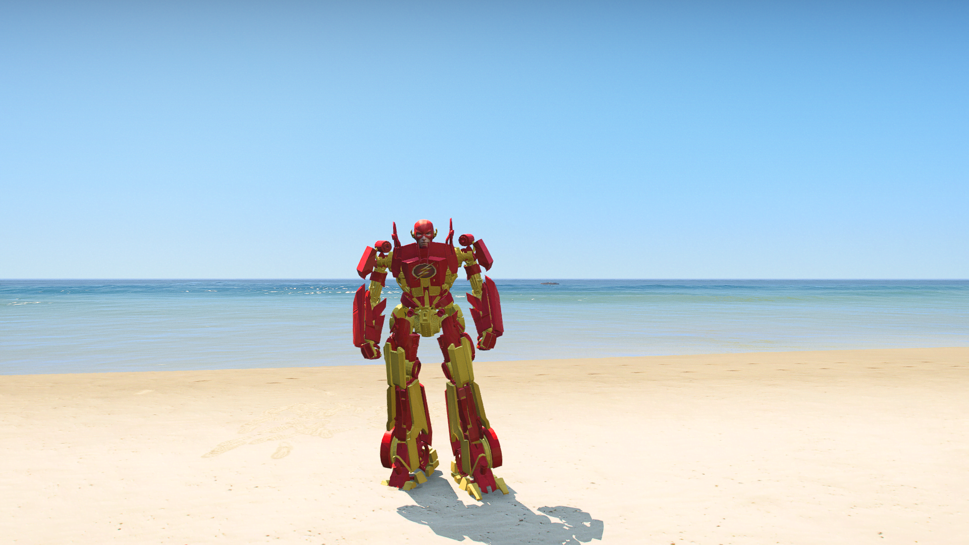 GTA 5 Mods Robot Flash Addon Ped