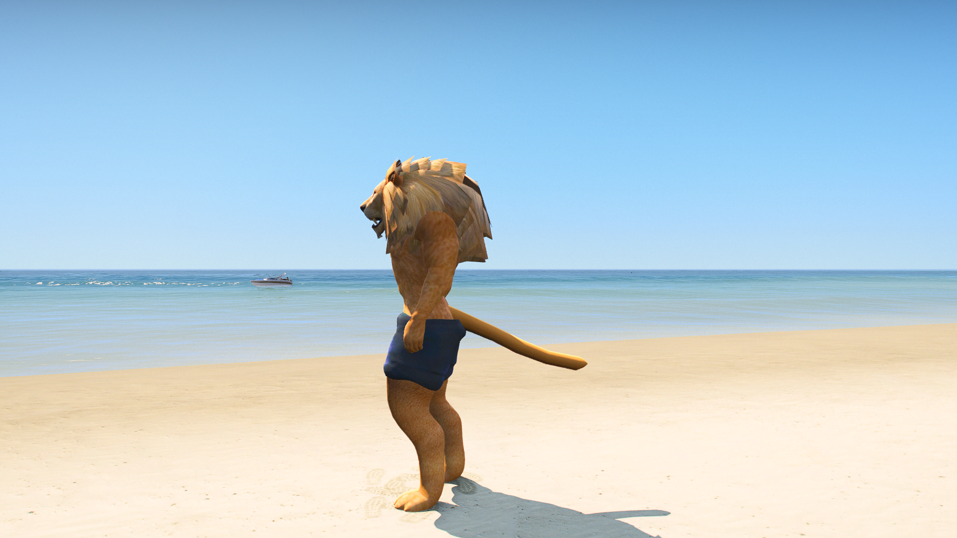 GTA 5 Mods Lion Man Addon Ped