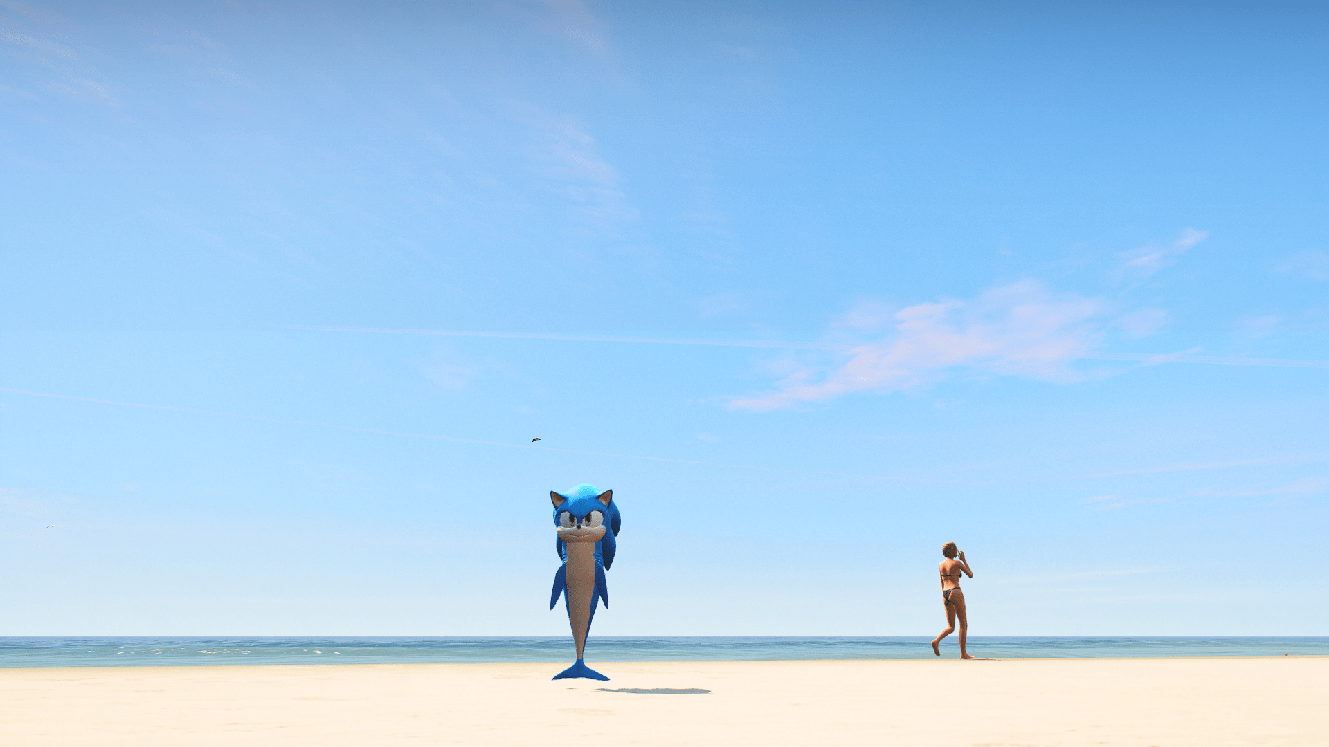 GTA 5 Mods Sonic the Shark Addon Ped