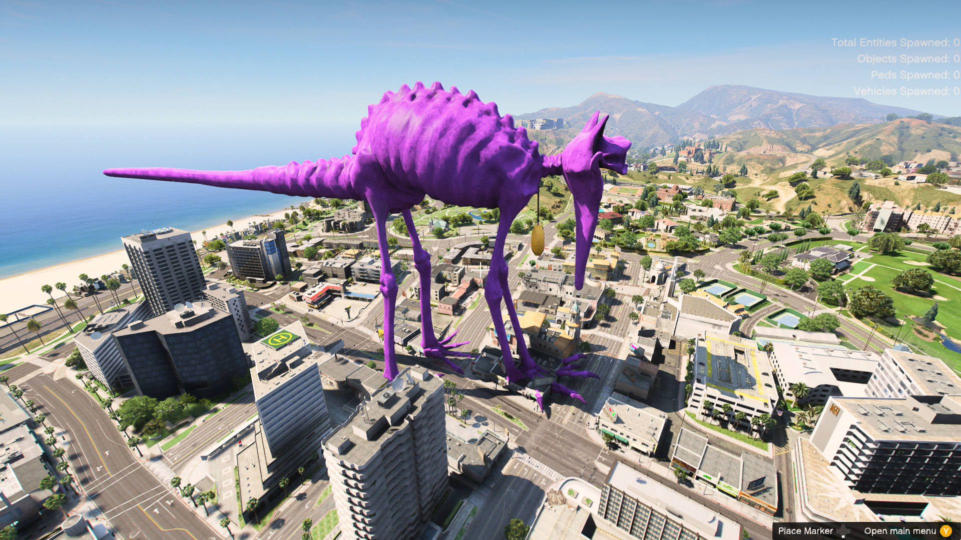 GTA 5 Mods Giant Monster CatNap Addon Ped