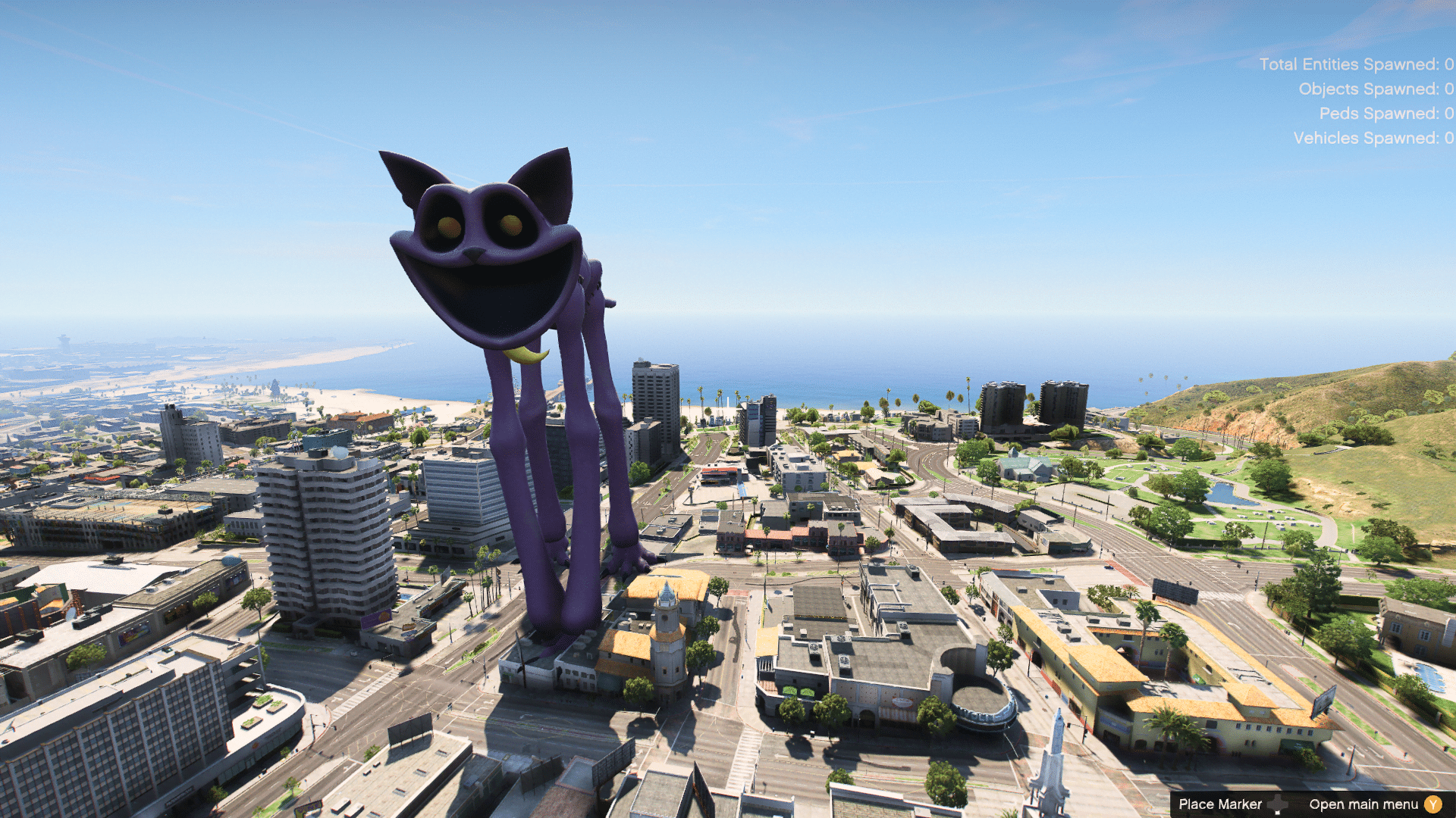 GTA 5 Mods Giant Monster CatNap Addon Ped