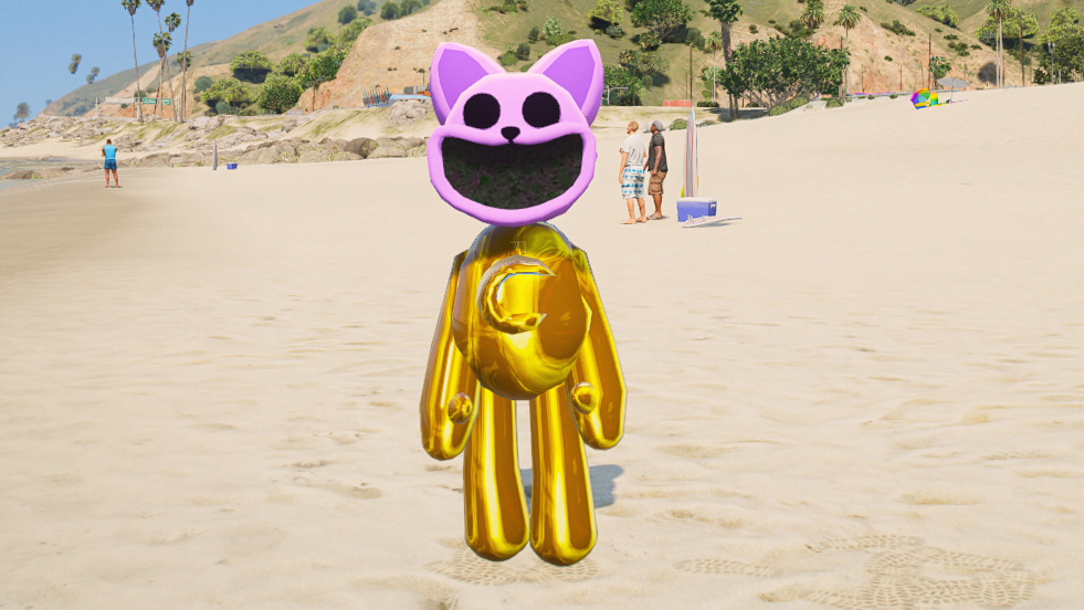 GTA 5 Mods Gold CatNap Addon Ped