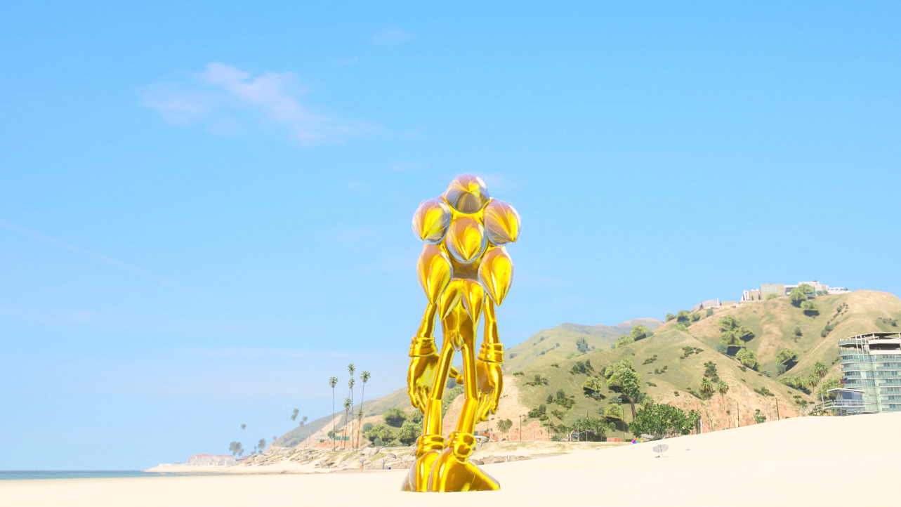 GTA 5 Mods Gold Sonic Addon Ped