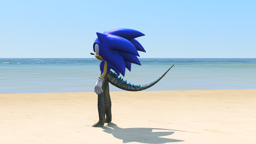 GTA 5 Mods Godzilla Sonic Addon Ped