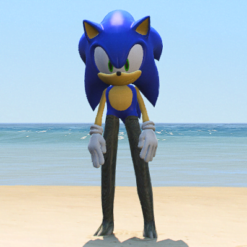 GTA 5 Mods Godzilla Sonic Addon Ped