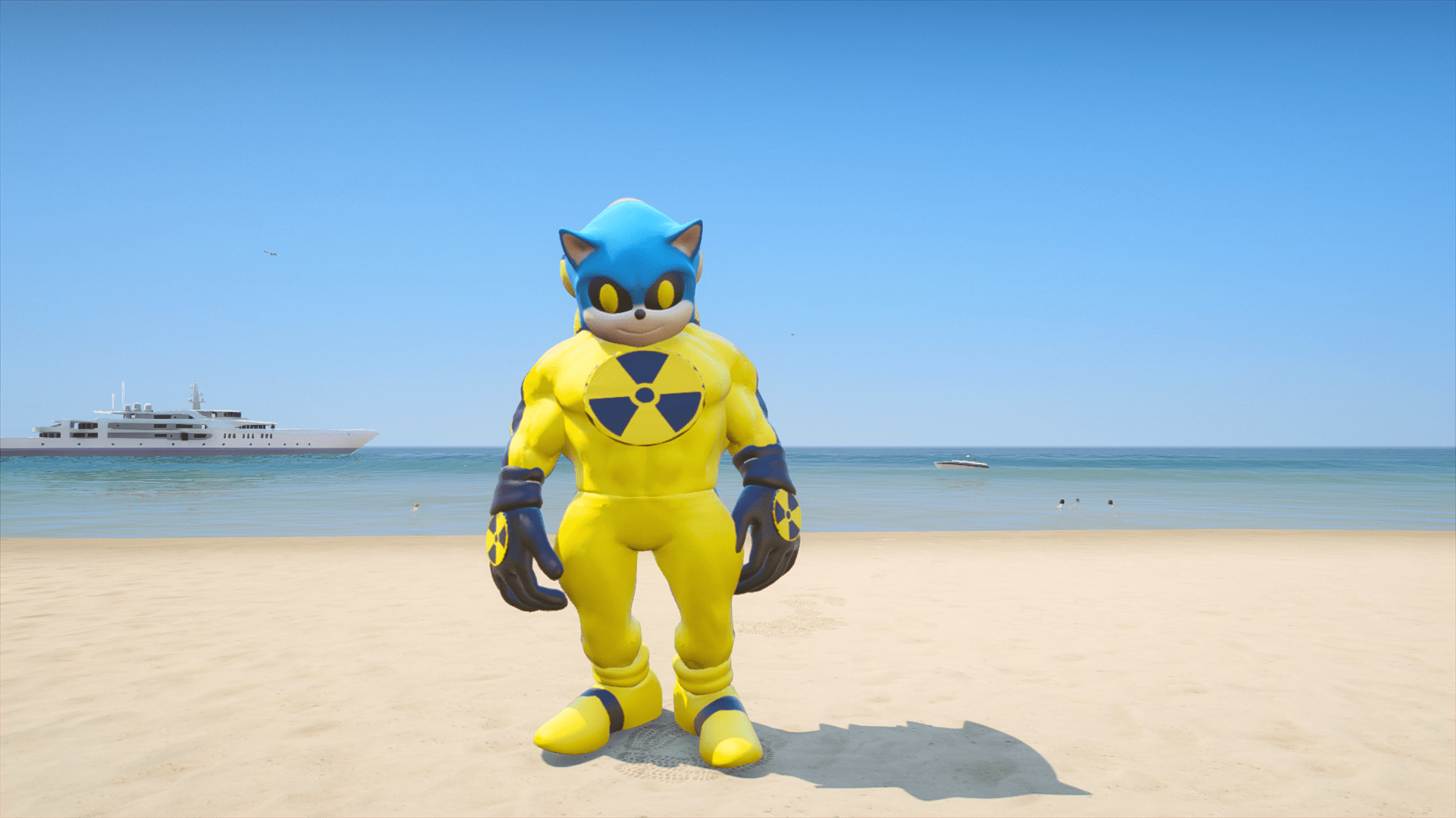 GTA 5 Mods NUCLEAR SONIC Addon Ped