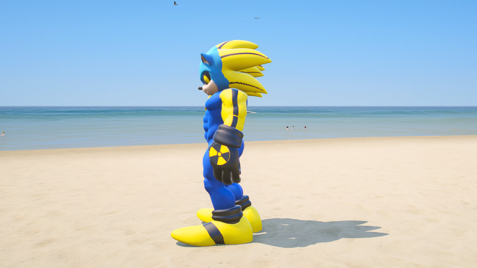 GTA 5 Mods NUCLEAR SONIC Addon Ped