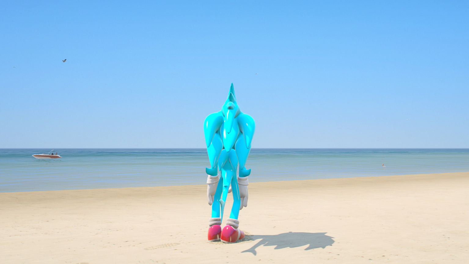 GTA 5 Mods Sonic Fish Addon Ped