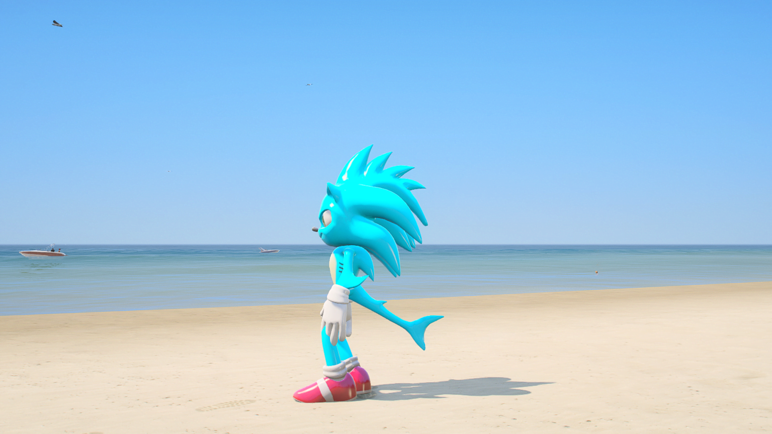 GTA 5 Mods Sonic Fish Addon Ped