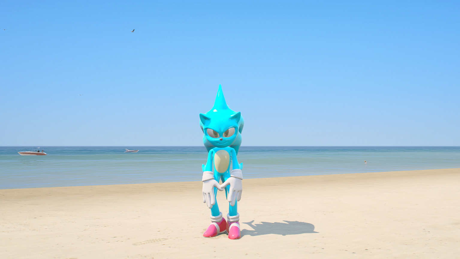 GTA 5 Mods Sonic Fish Addon Ped