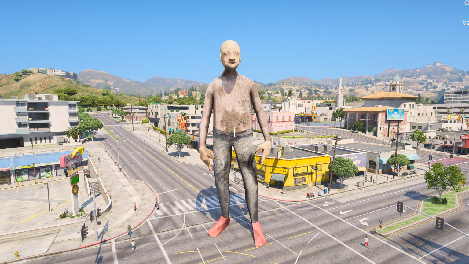 GTA 5 Mods Grandpa Giant Ped