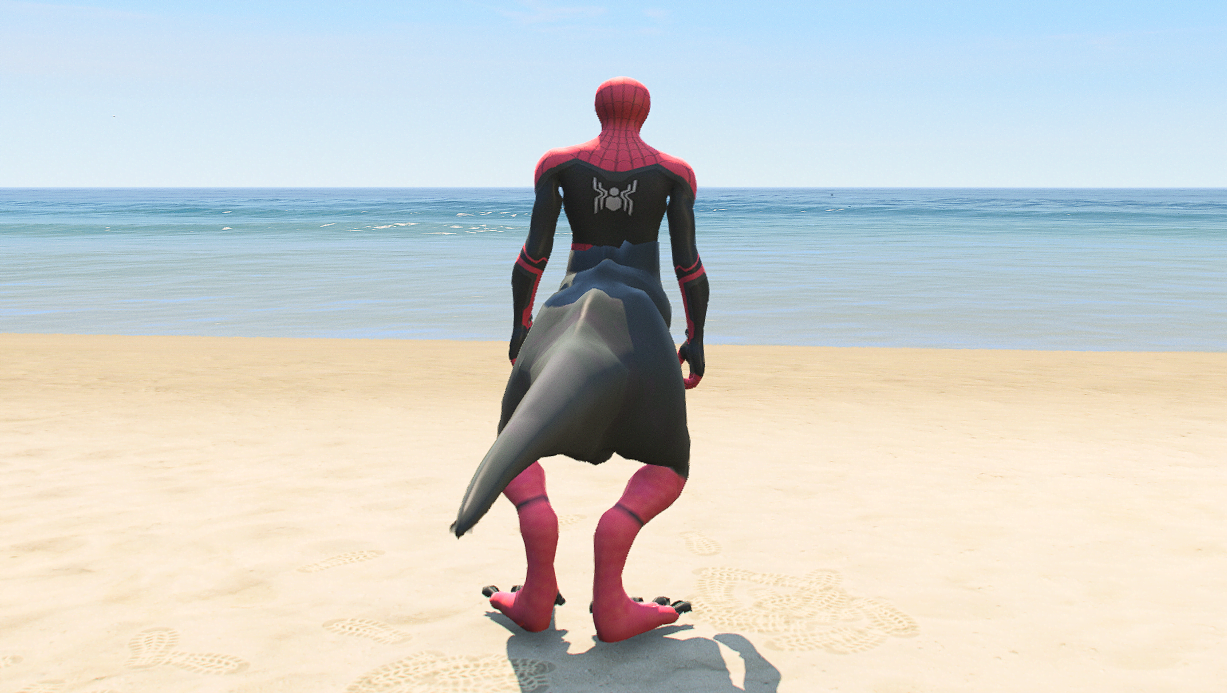 GTA 5 Mods Dinosaur Spiderman