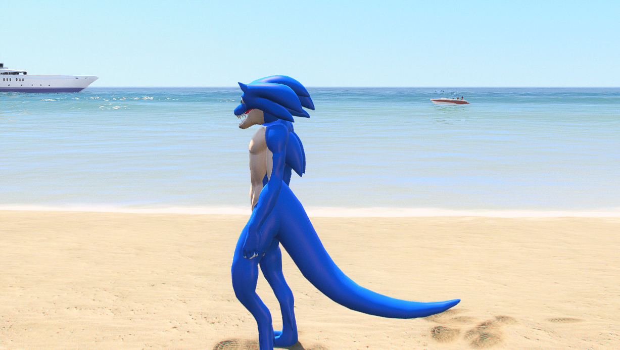 GTA 5 Mods T-Rex Sonic