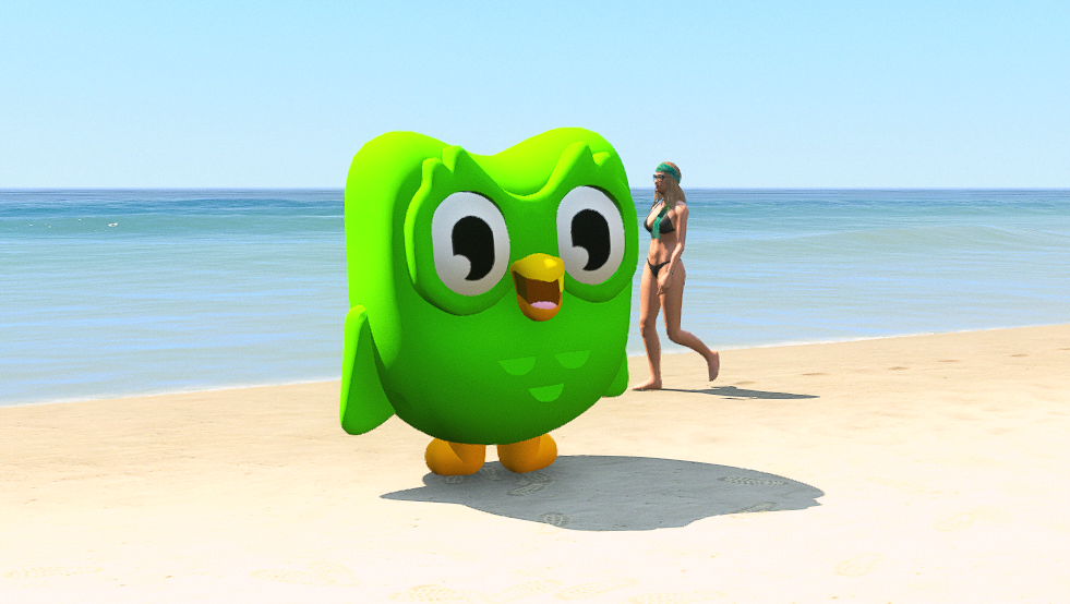 GTA 5 Mods Duolingo Addon Ped