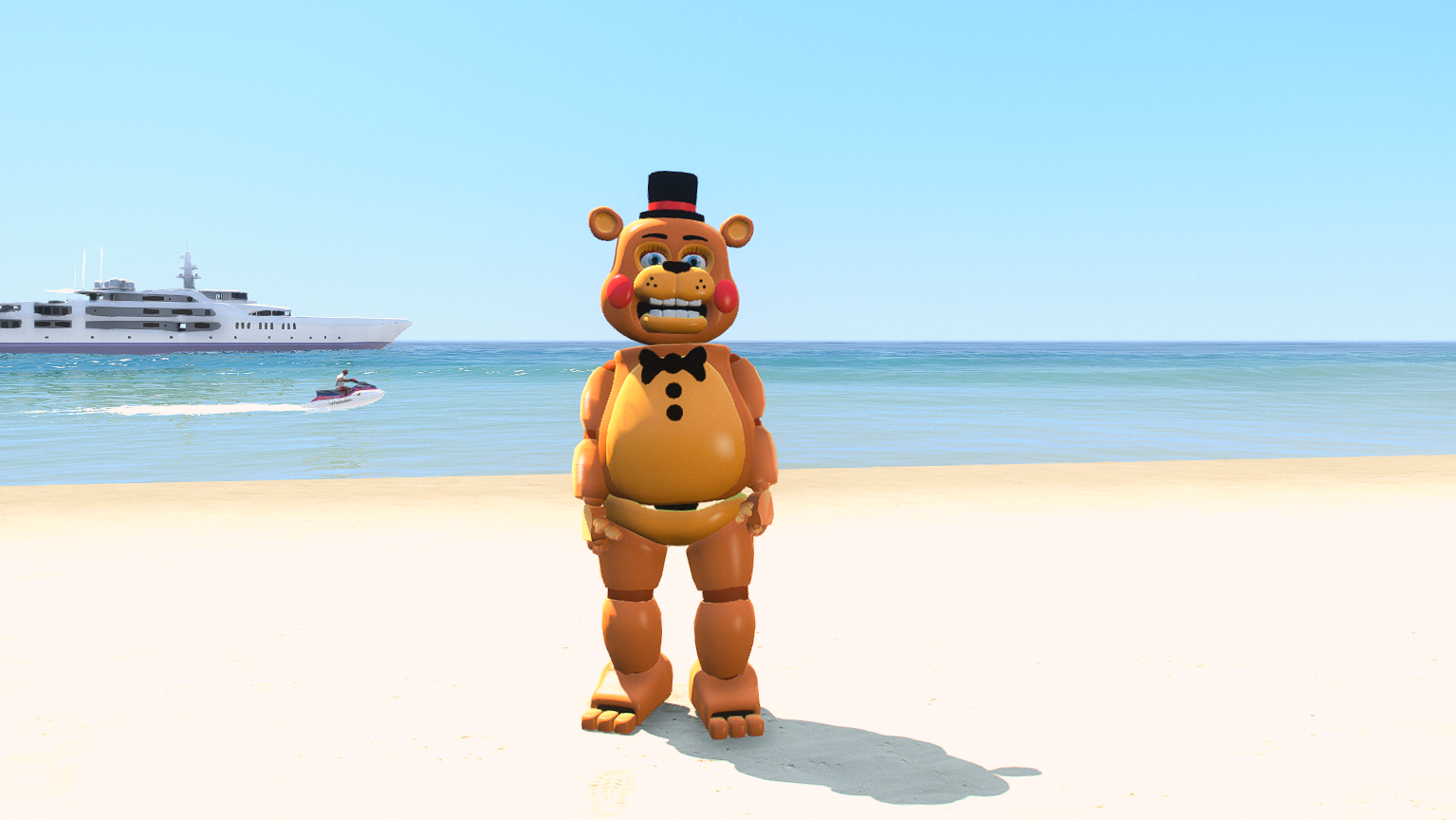GTA 5 Mods Toy Freddy Addon Ped