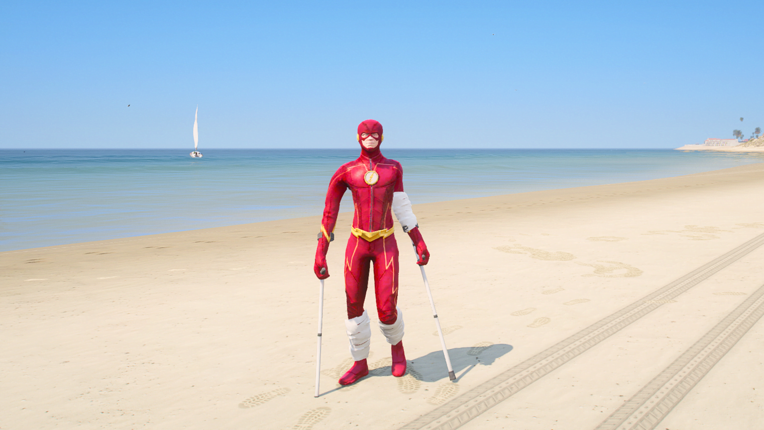 GTA 5 Mods Injured Flash Addon+FiveM