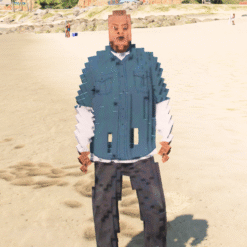 GTA 5 Mods Pixelated Franklin 4