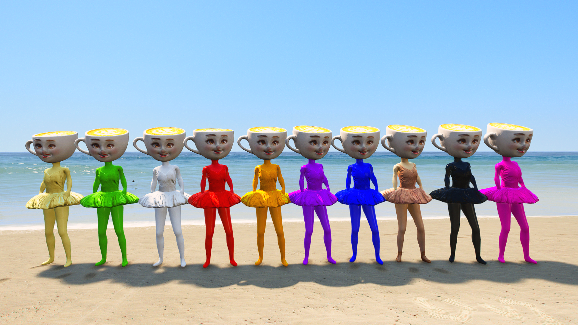 GTA 5 Mods Colourful Ballerina Capuchina