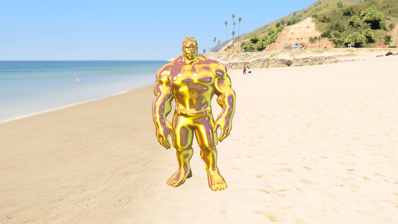 GTA 5 Mods Gold Hulk Addon+FiveM