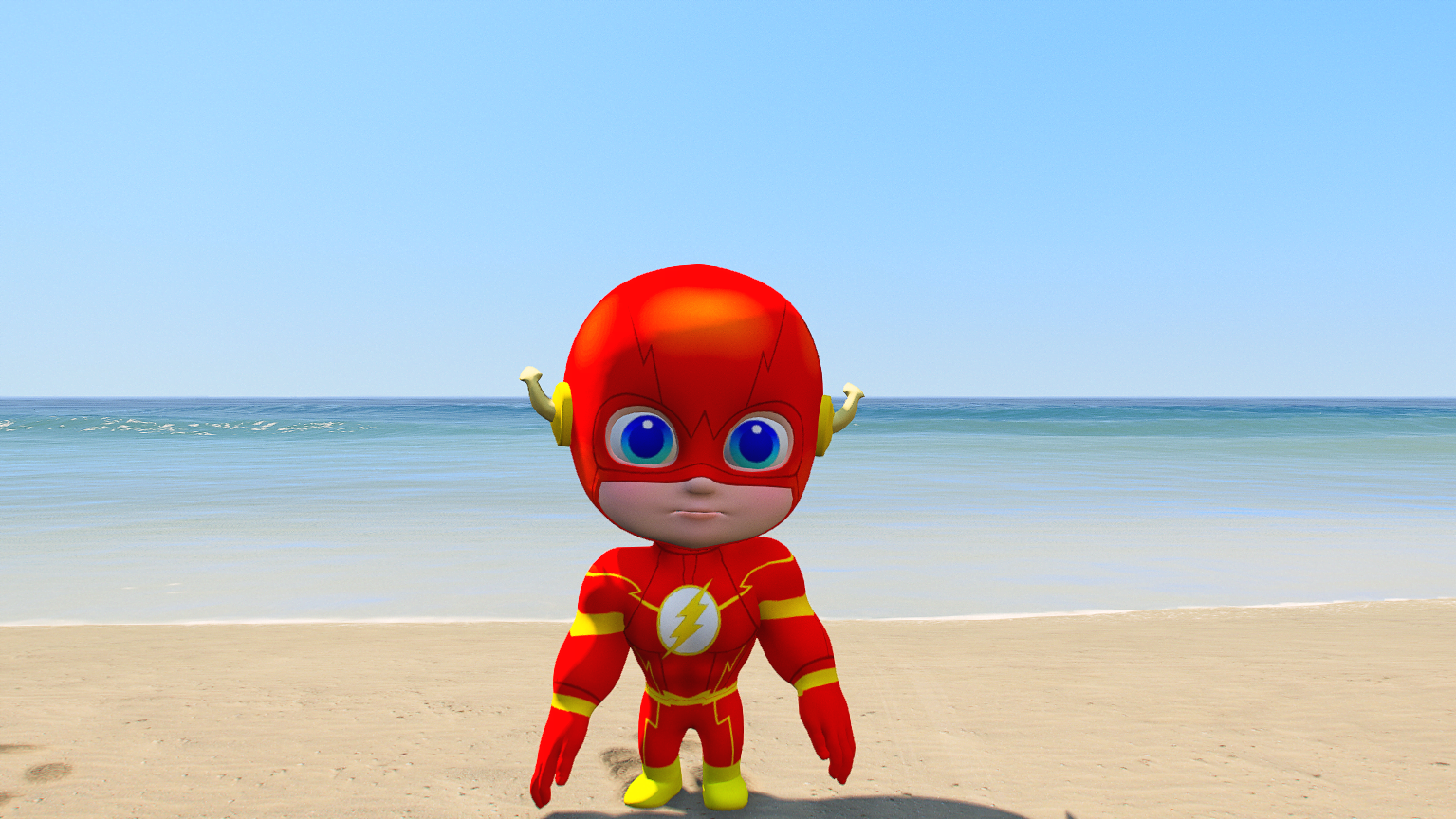 GTA 5 Mods Flash Kid Add-on Ped